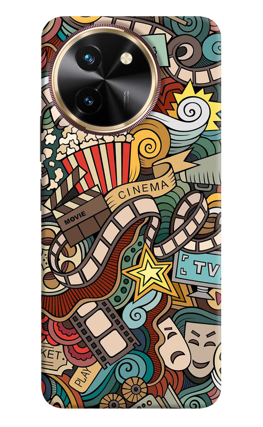 Cinema Abstract Vivo T3x Hard Case Back Cover by Casekaro