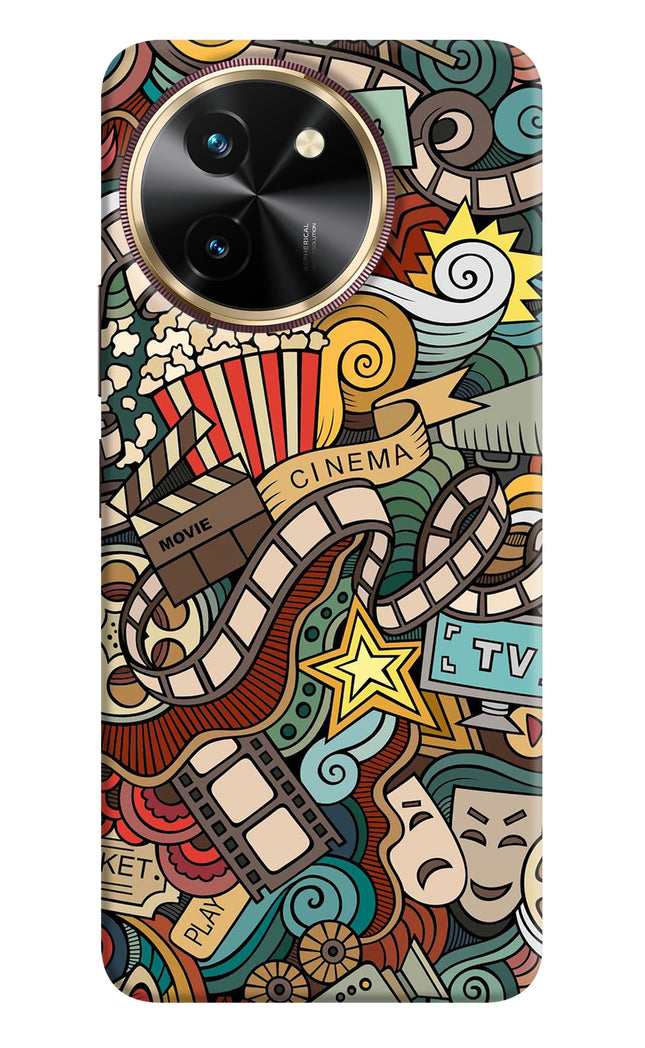 Cinema Abstract Vivo T3x Hard Case Back Cover by Casekaro