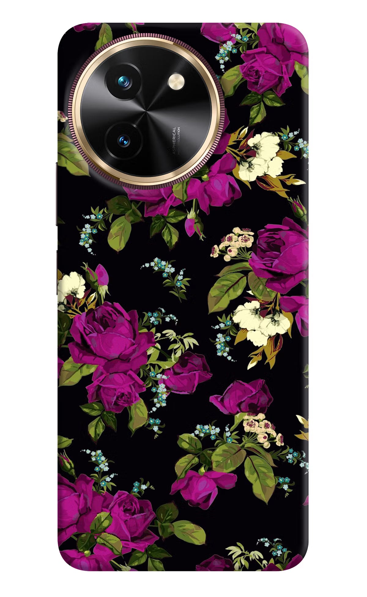 Flowers Vivo T3x Hard Case Back Cover by Casekaro