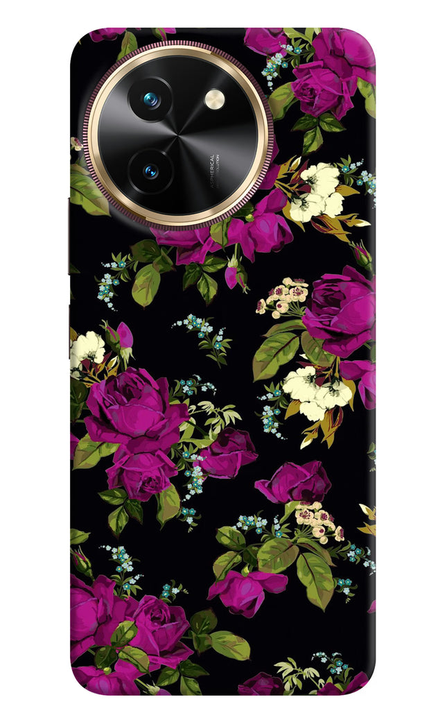Flowers Vivo T3x Hard Case Back Cover by Casekaro