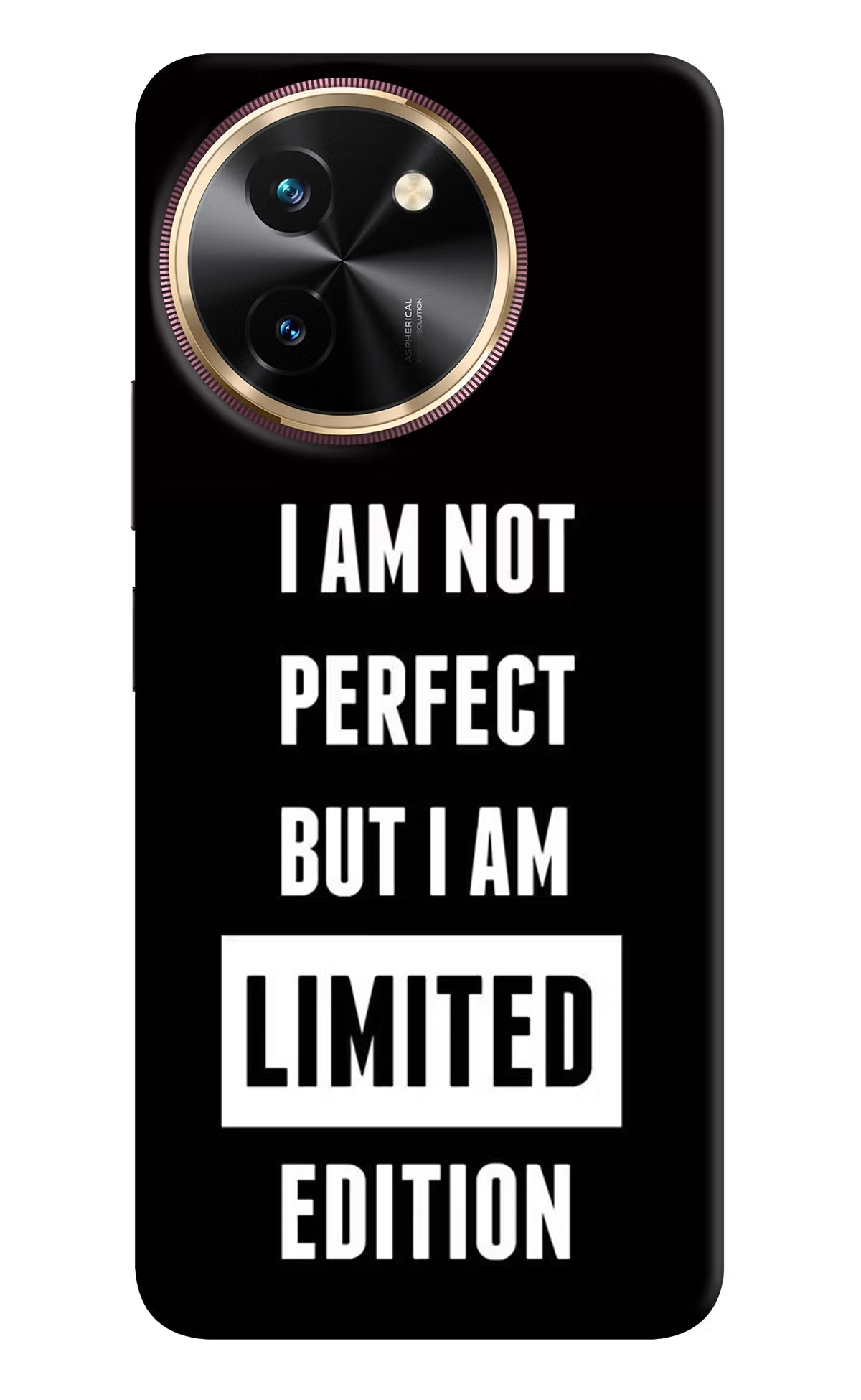 I Am Not Perfect But I Am Limited Edition Vivo T3x Hard Case Back Cover by Casekaro