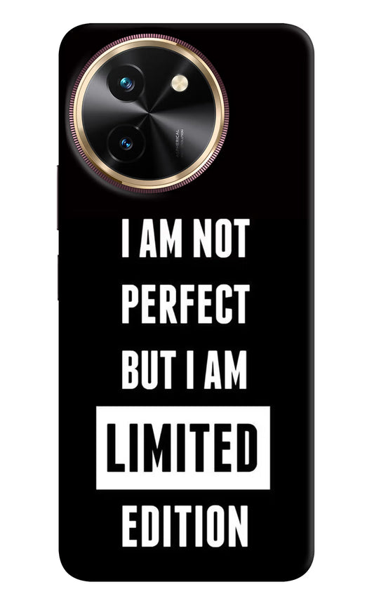 I Am Not Perfect But I Am Limited Edition Vivo T3x Hard Case Back Cover by Casekaro