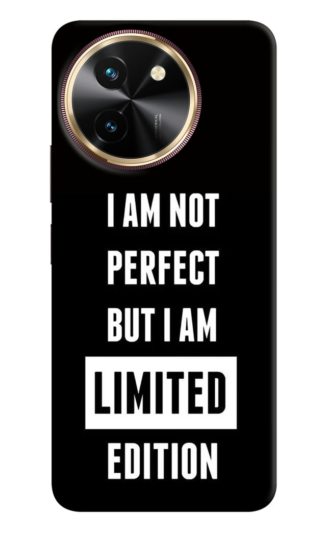 I Am Not Perfect But I Am Limited Edition Vivo T3x Hard Case Back Cover by Casekaro