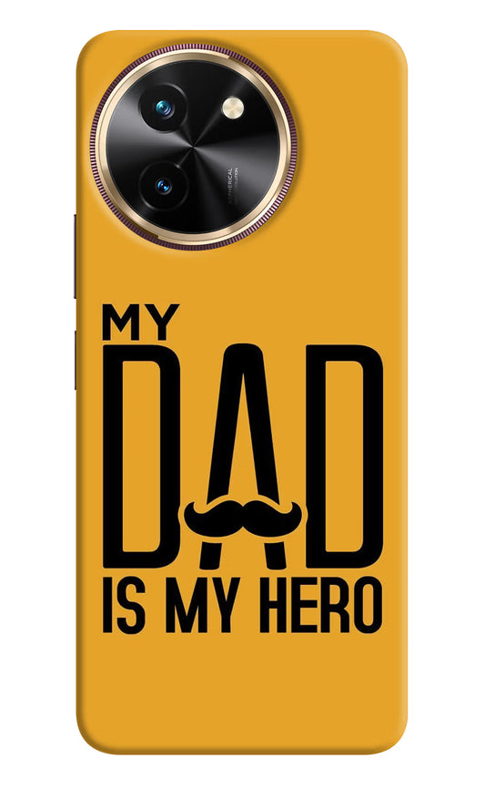 My Dad Is My Hero Vivo T3x Hard Case Back Cover by Casekaro