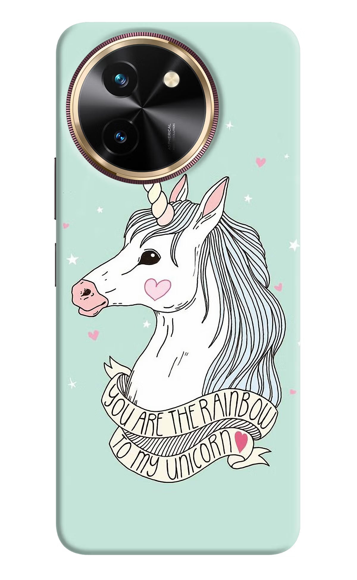 Unicorn Wallpaper Vivo T3x Hard Case Back Cover by Casekaro