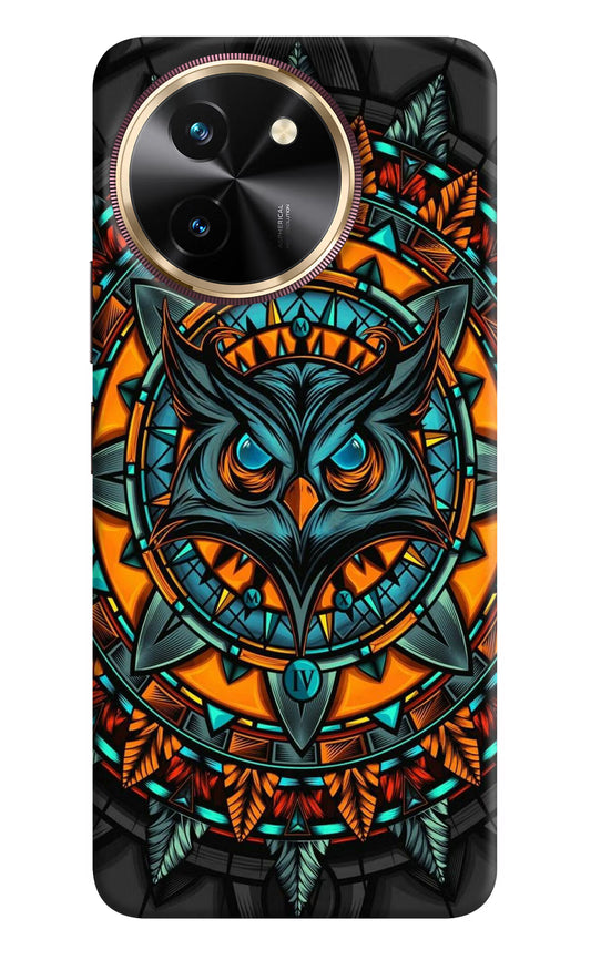 Angry Owl Art Vivo T3x Hard Case Back Cover by Casekaro