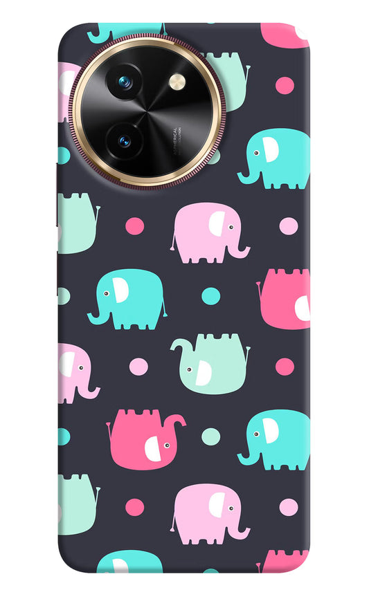 Elephants Vivo T3x Hard Case Back Cover by Casekaro