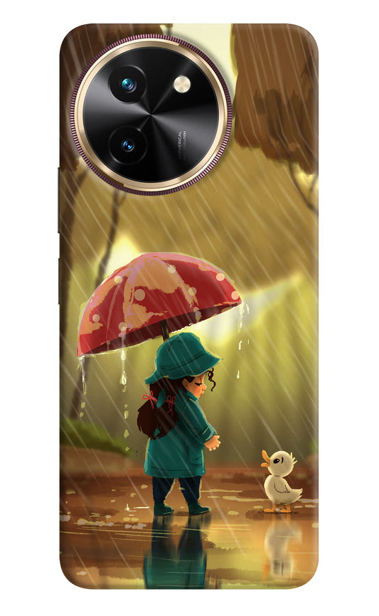 Rainy Day Vivo T3x Hard Case Back Cover by Casekaro