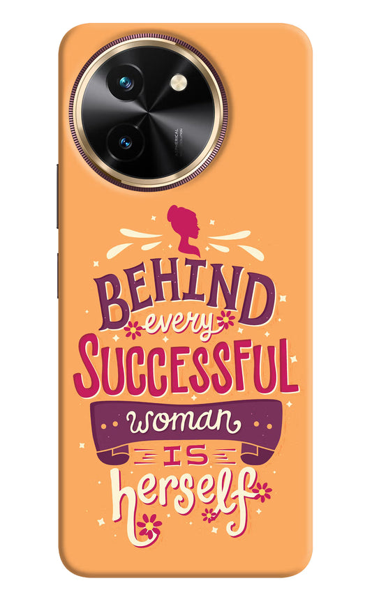 Behind Every Successful Woman There Is Herself Vivo T3x Hard Case Back Cover by Casekaro