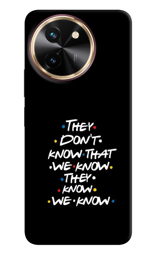 FRIENDS Dialogue Vivo T3x Hard Case Back Cover by Casekaro