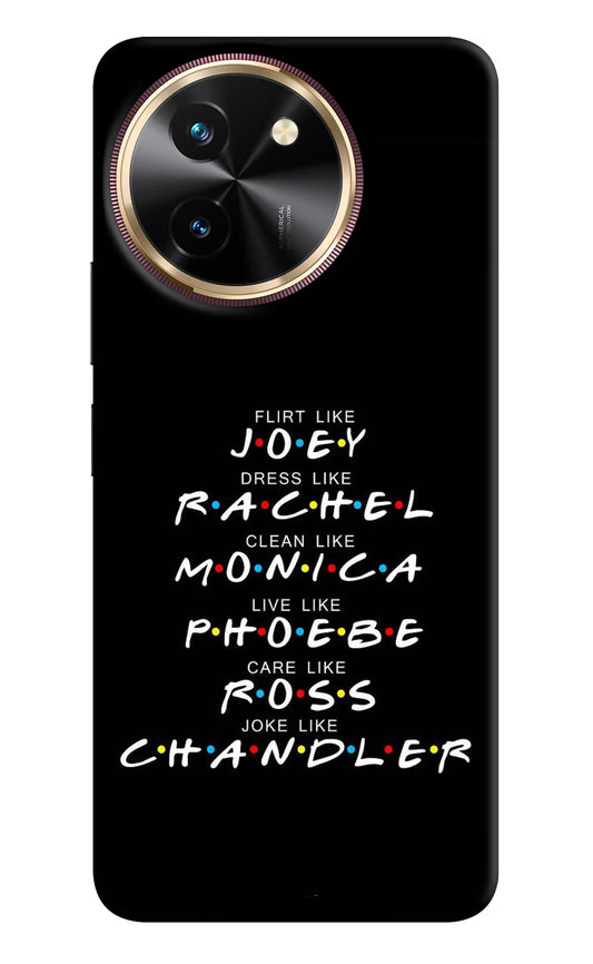 FRIENDS Character Vivo T3x Hard Case Back Cover by Casekaro