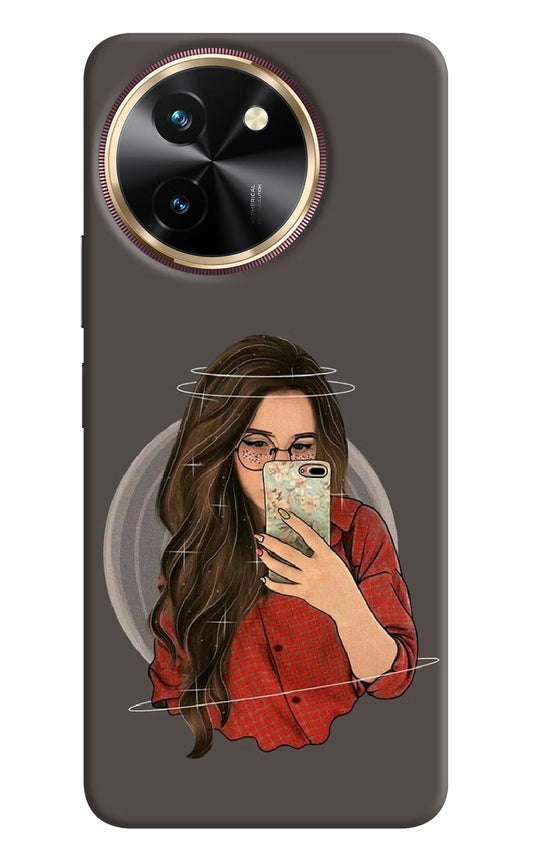 Selfie Queen Vivo T3x Hard Case Back Cover by Casekaro