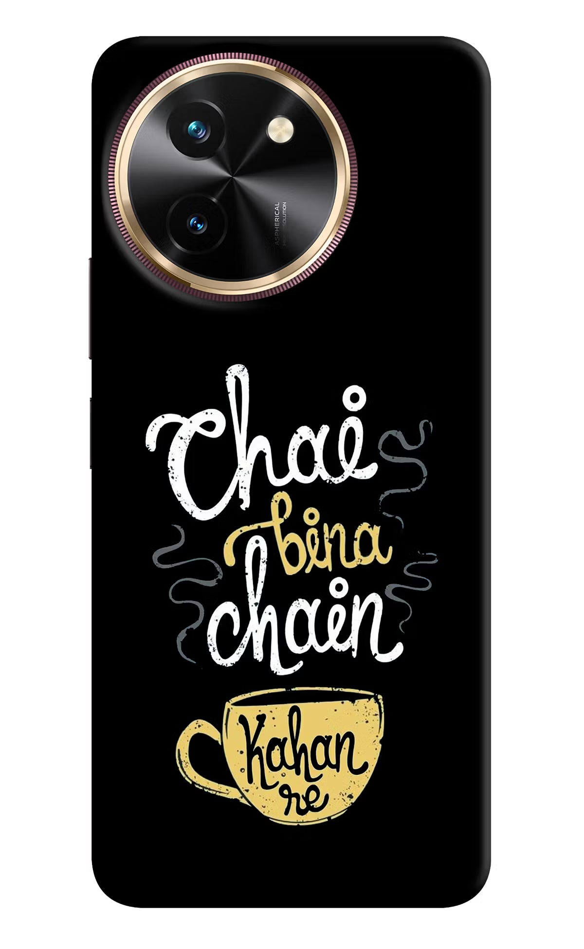 Chai Bina Chain Kaha Re Vivo T3x Hard Case Back Cover by Casekaro