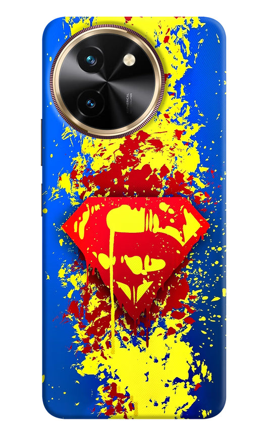 Superman logo Vivo T3x Hard Case Back Cover by Casekaro