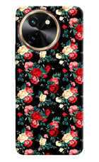Rose Pattern Vivo T3x Hard Case Back Cover by Casekaro