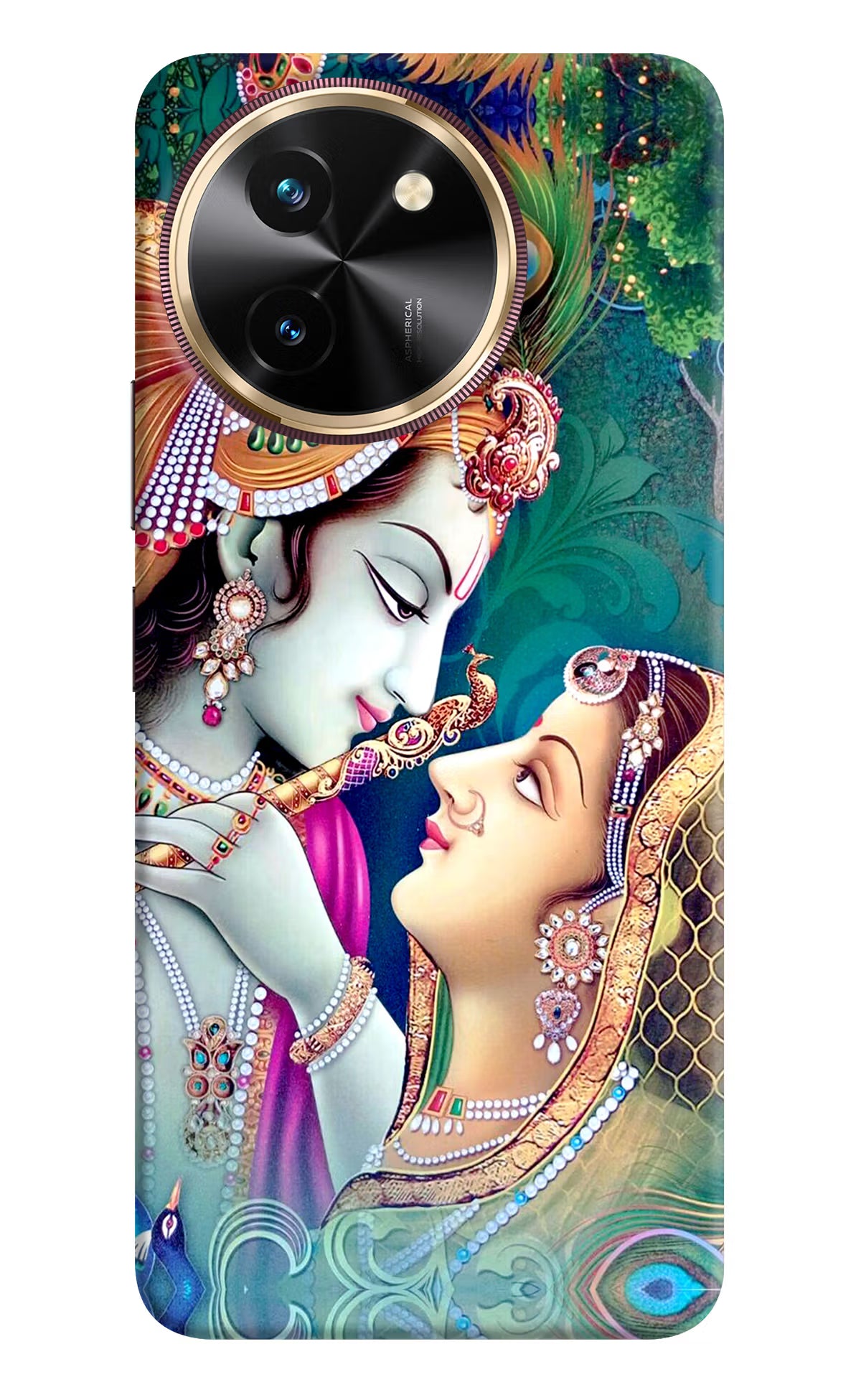Lord Radha Krishna Vivo T3x Hard Case Back Cover by Casekaro