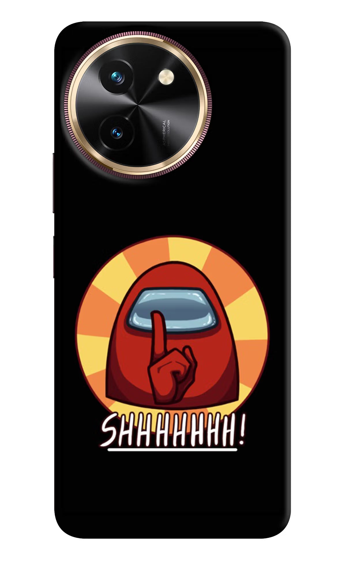 Among Us Shhh! Vivo T3x Hard Case Back Cover by Casekaro