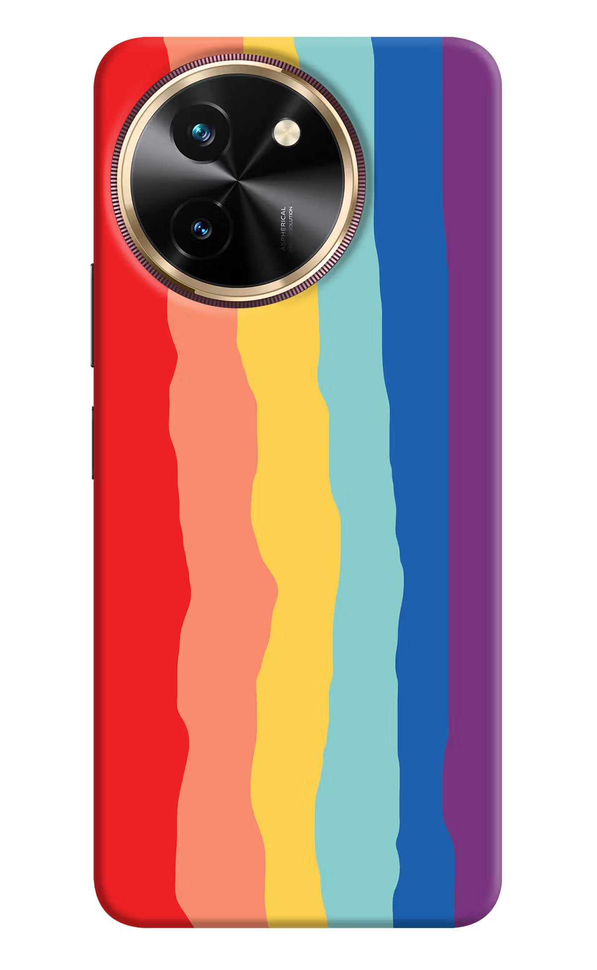 Rainbow Vivo T3x Hard Case Back Cover by Casekaro