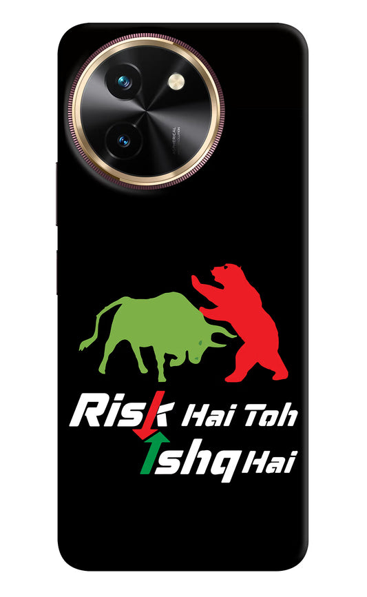 Risk Hai Toh Ishq Hai Vivo T3x Hard Case Back Cover by Casekaro