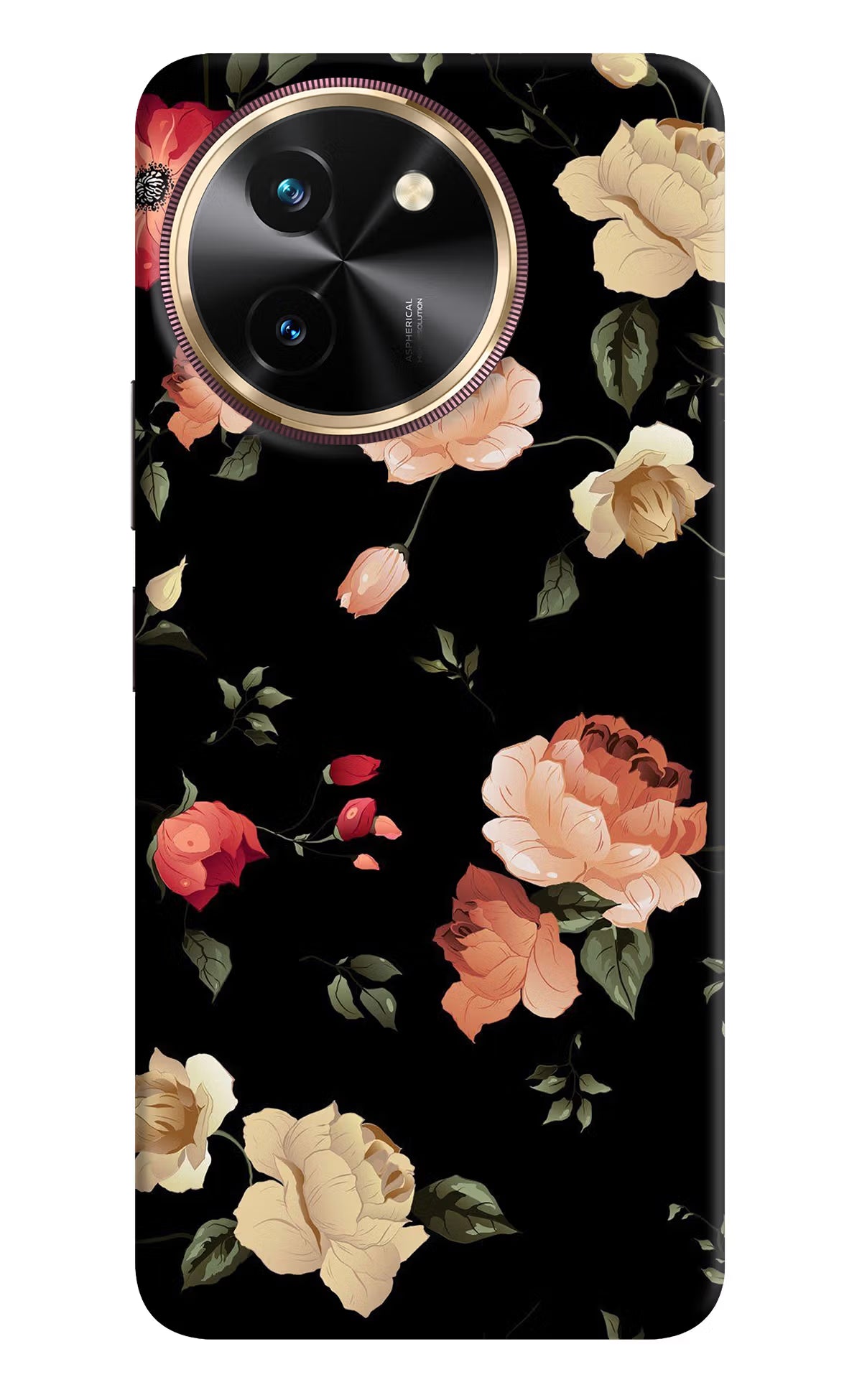 Flowers Vivo T3x Hard Case Back Cover by Casekaro