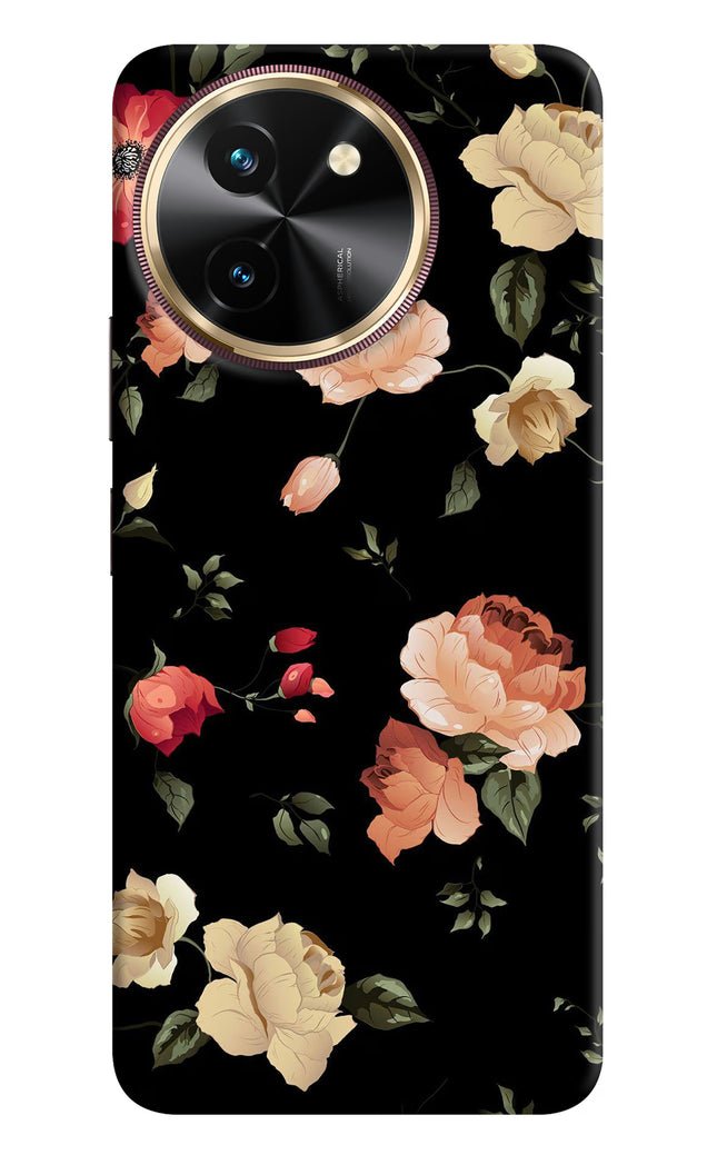 Flowers Vivo T3x Hard Case Back Cover by Casekaro