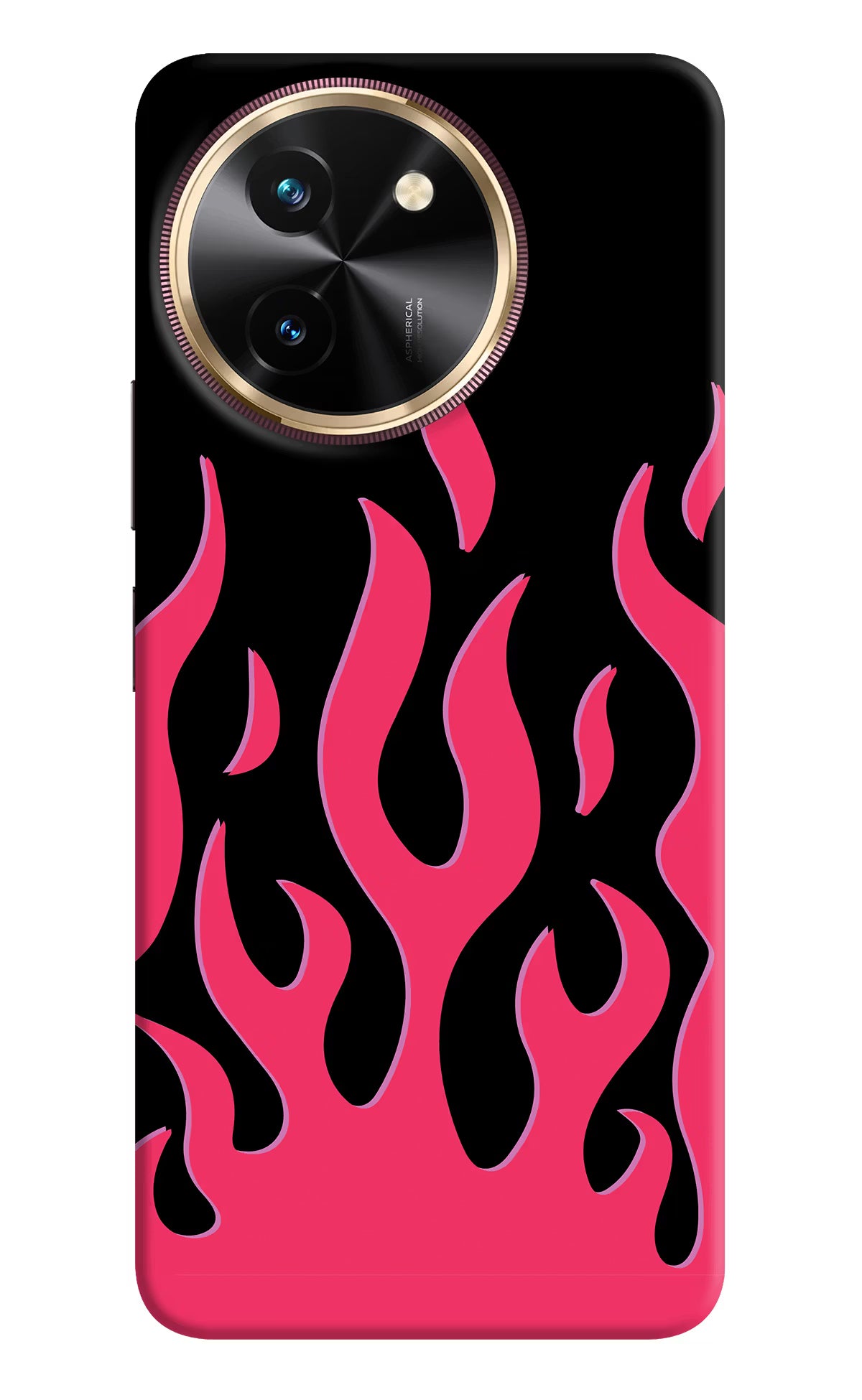 Fire Flames Vivo T3x Hard Case Back Cover by Casekaro