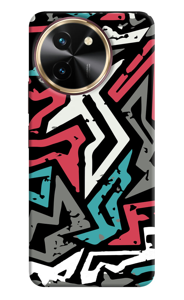 Geometric Graffiti Vivo T3x Hard Case Back Cover by Casekaro