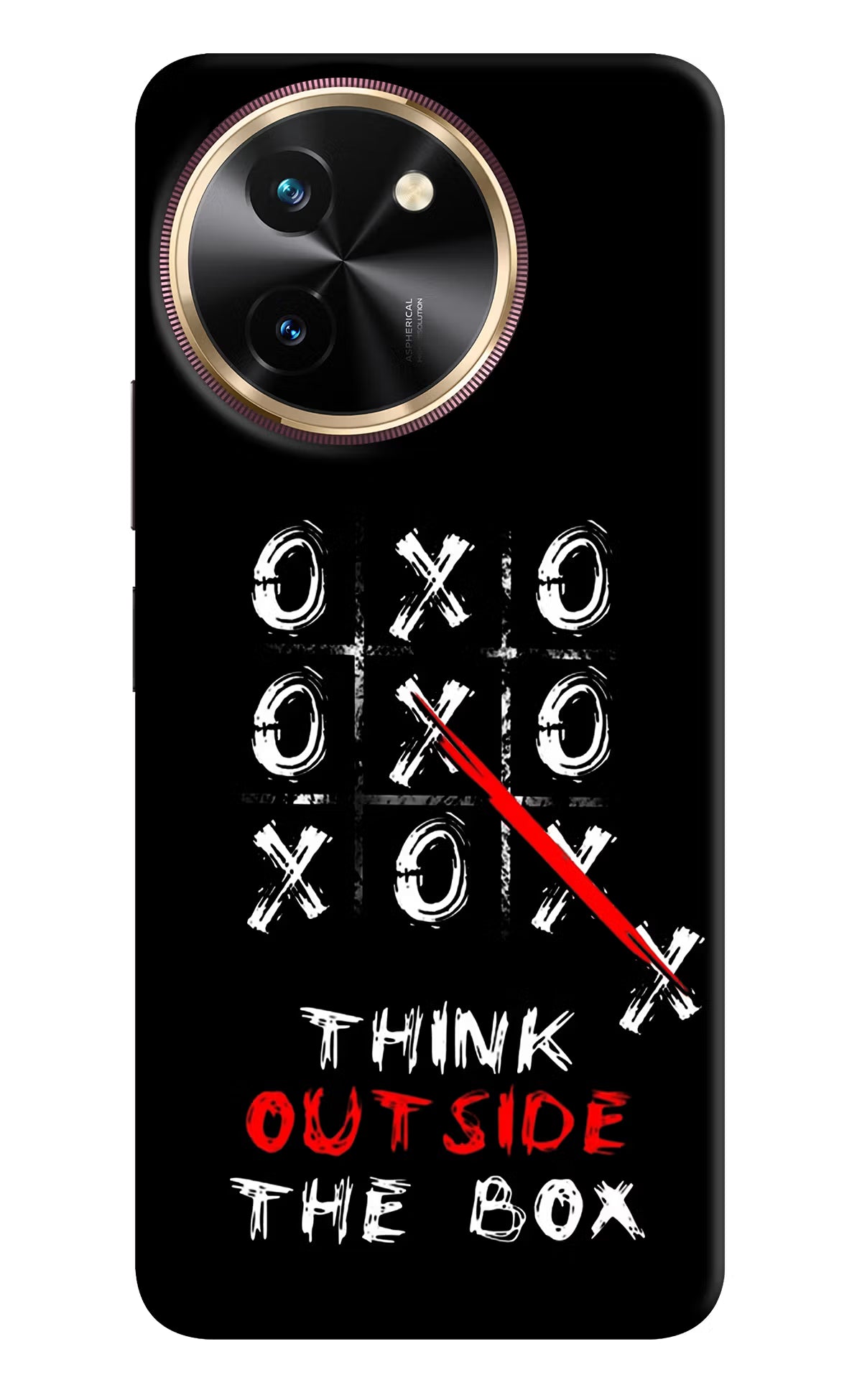 Think out of the BOX Vivo T3x Hard Case Back Cover by Casekaro