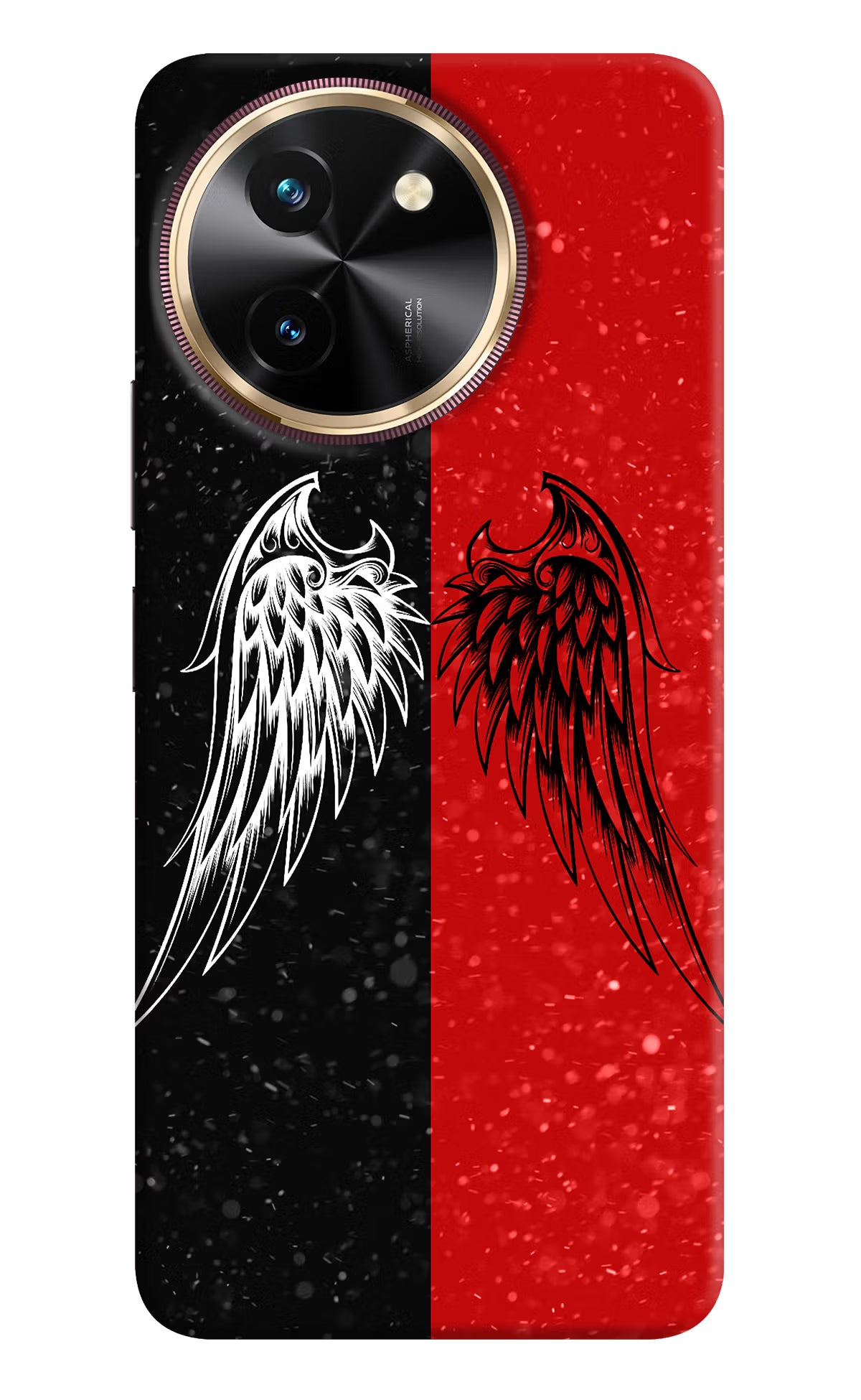 Wings Vivo T3x Hard Case Back Cover by Casekaro