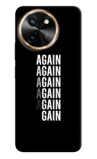 Again Again Gain Vivo T3x Hard Case Back Cover by Casekaro