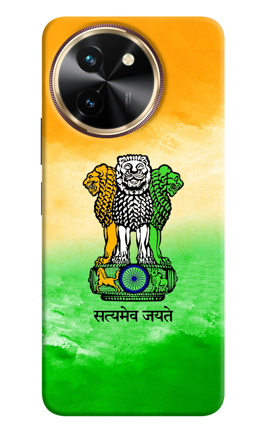 Satyamev Jayate Flag Vivo T3x Back Cover, Hard case