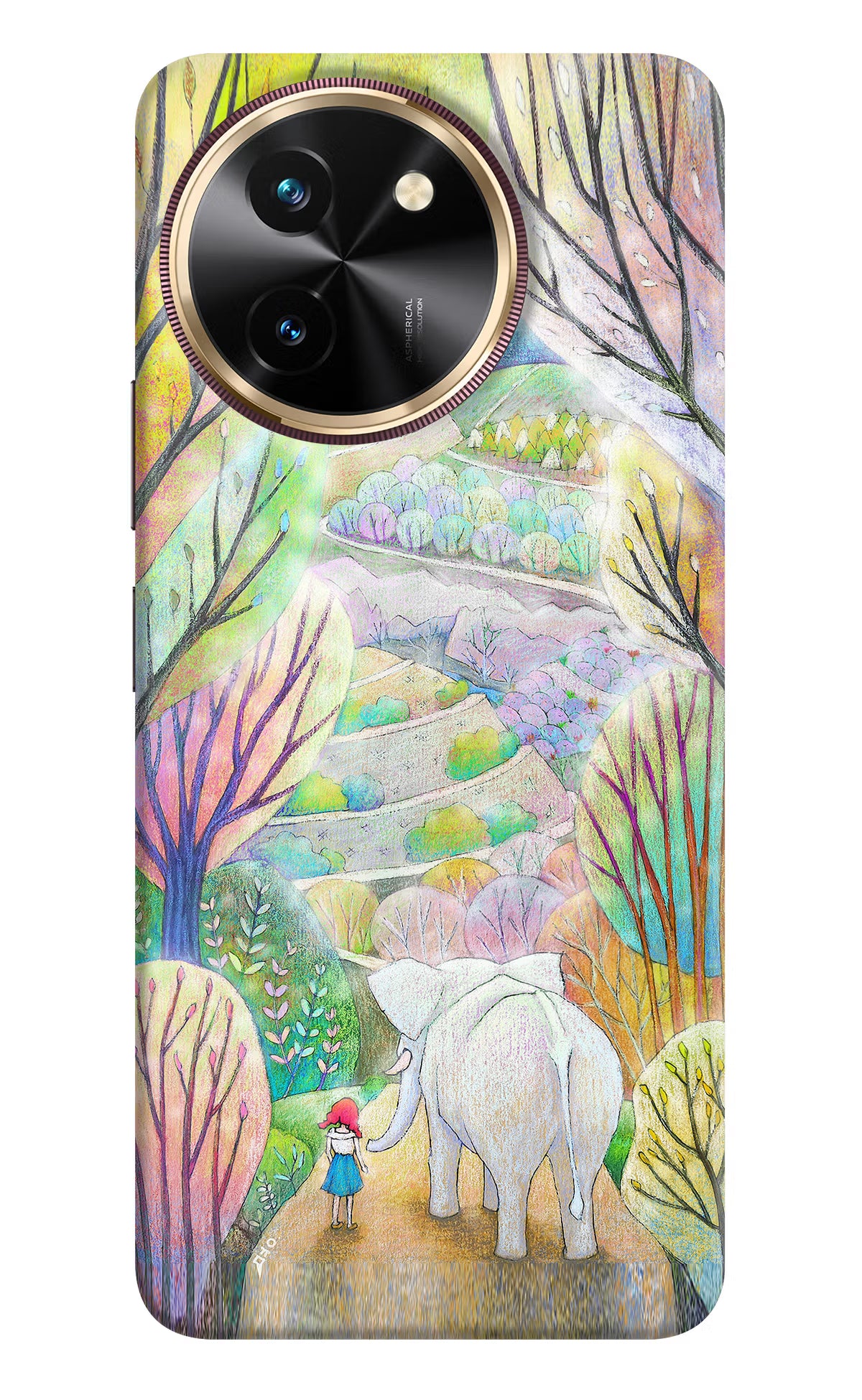 Nature Painting Vivo T3x Hard Case Back Cover by Casekaro