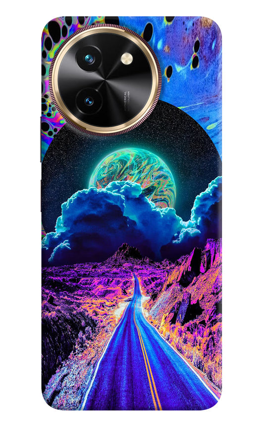 Psychedelic Painting Vivo T3x Hard Case Back Cover by Casekaro