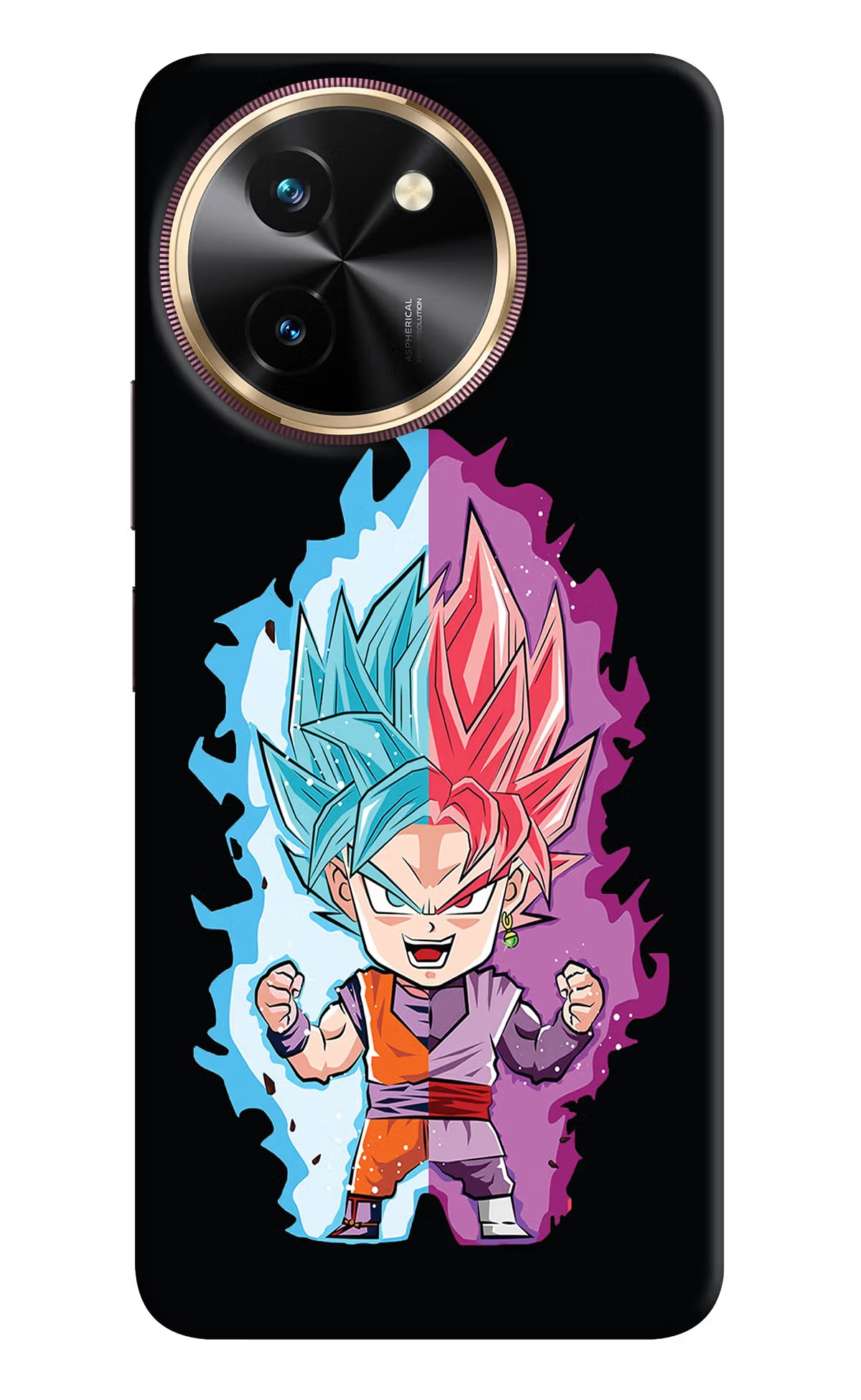 Chota Goku Vivo T3x Hard Case Back Cover by Casekaro