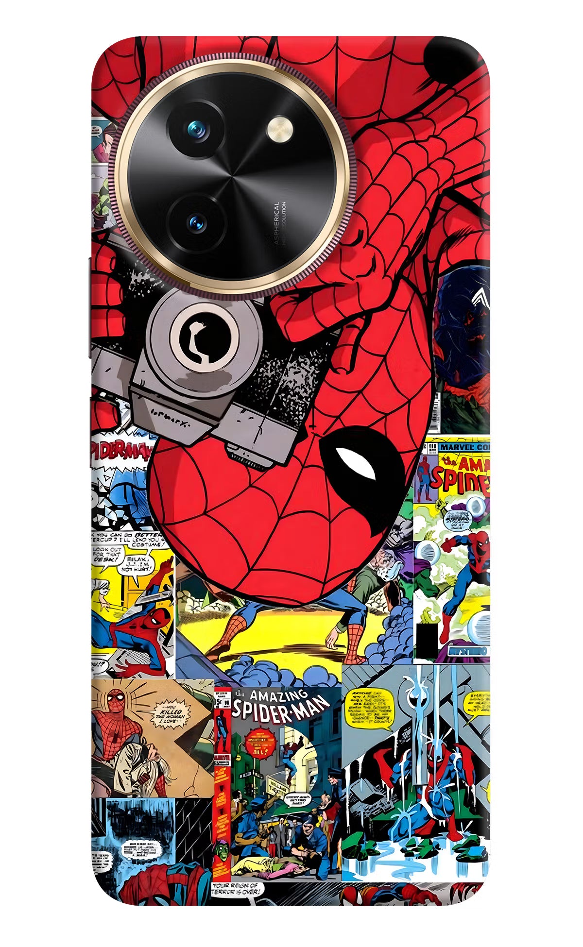 Spider Man Vivo T3x Hard Case Back Cover by Casekaro