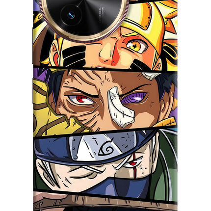 Naruto Character Vivo T3x Hard Case Back Cover by Casekaro