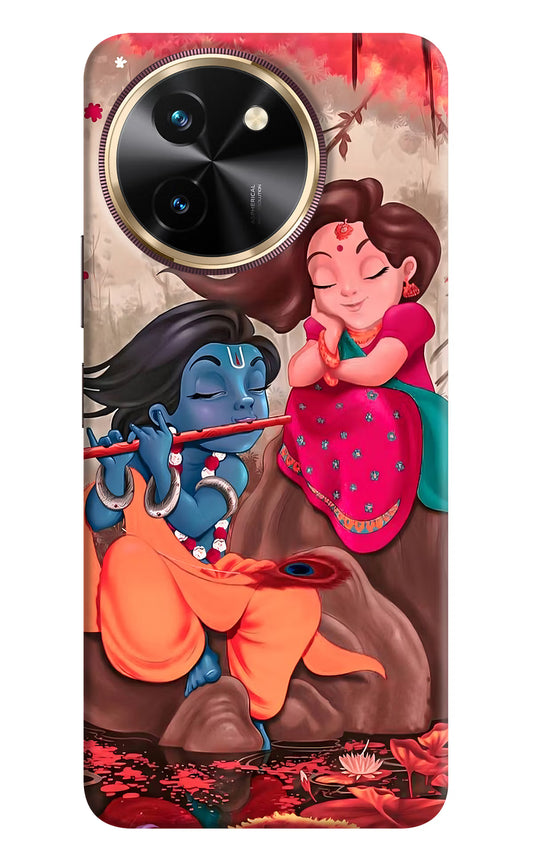 Radhe Krishna Vivo T3x Hard Case Back Cover by Casekaro