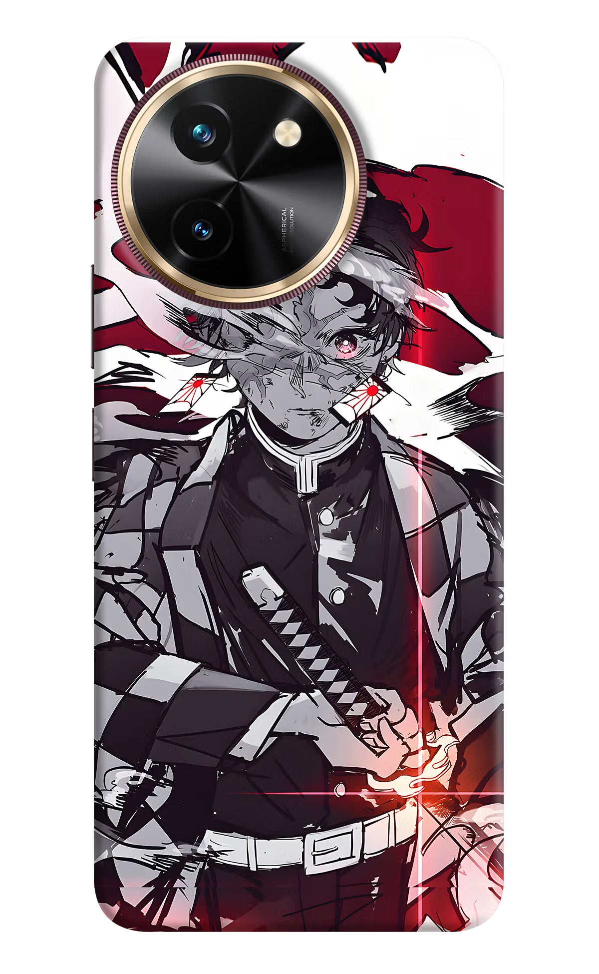 Demon Slayer Vivo T3x Hard Case Back Cover by Casekaro