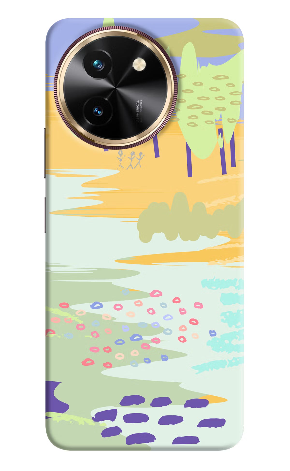 Scenery Vivo T3x Hard Case Back Cover by Casekaro