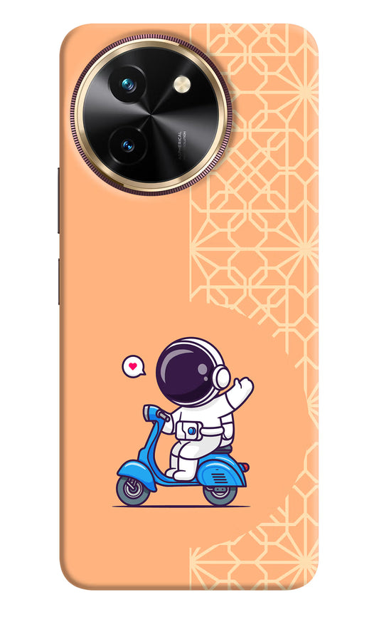 Cute Astronaut Riding Vivo T3x Hard Case Back Cover by Casekaro