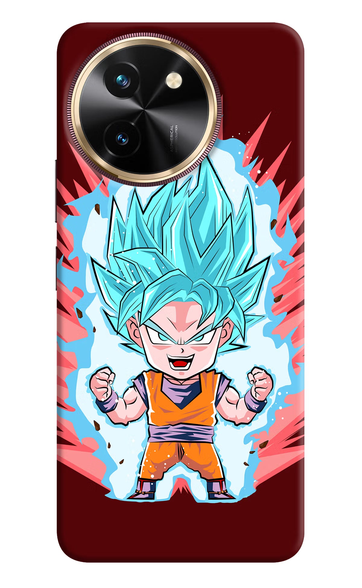 Goku Little Vivo T3x Hard Case Back Cover by Casekaro