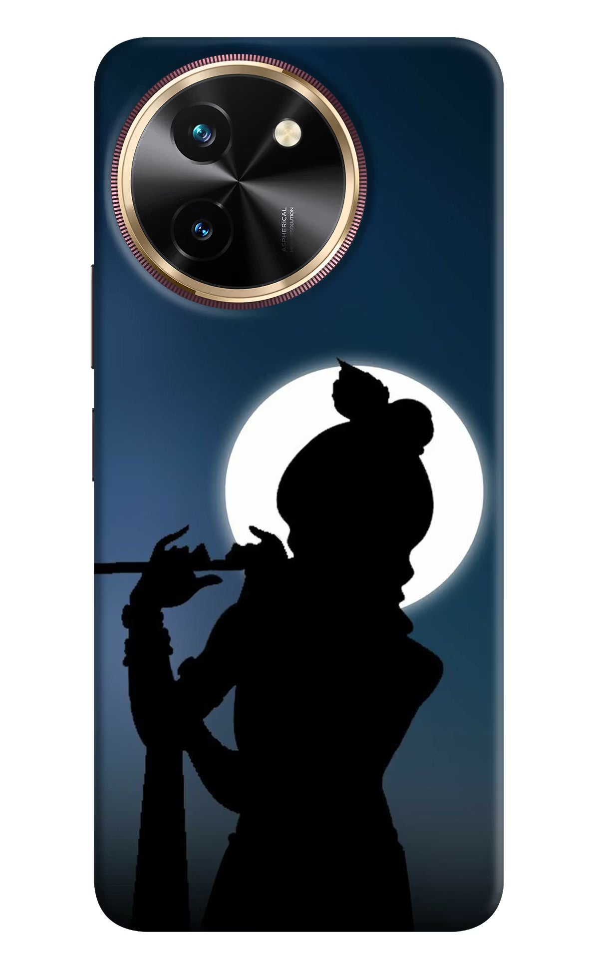 Shri Krishna Silhouette Vivo T3x Hard Case Back Cover by Casekaro