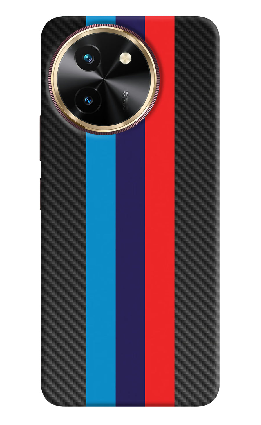 BMW Stripes Pattern Vivo T3x Back Cover, Hard case