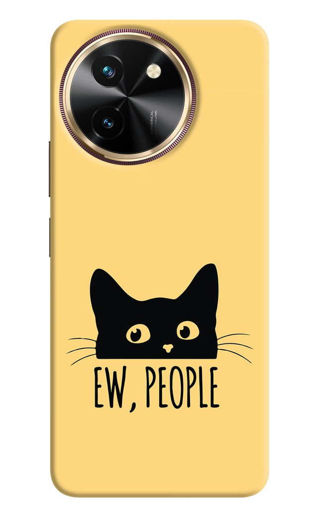 Ew People Catitude Vivo T3x Hard Case Back Cover by Casekaro