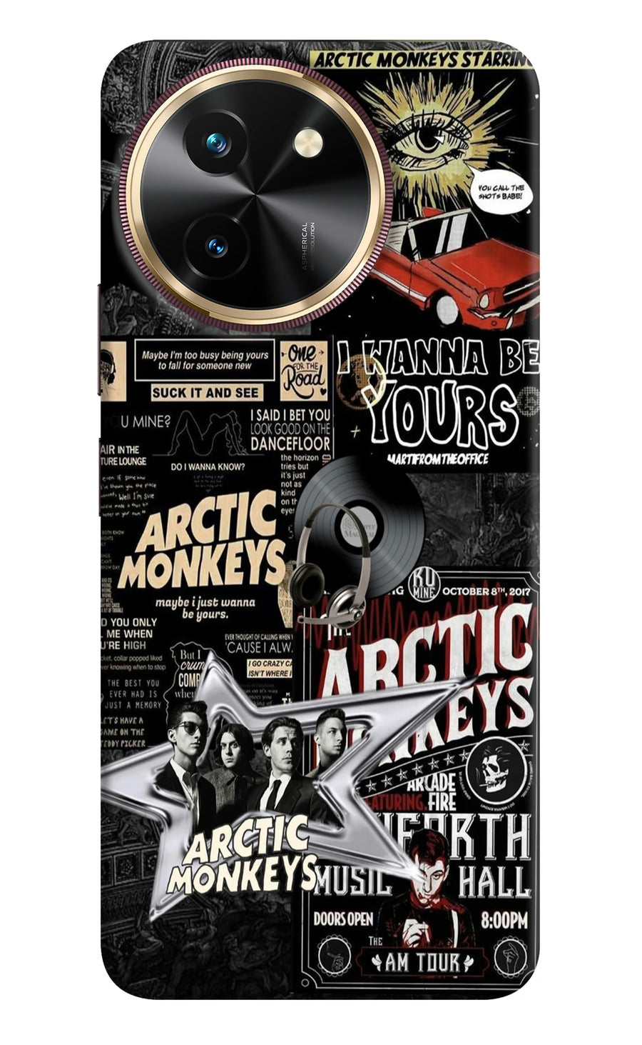 Arctic Monkeys Vivo T3x Back Cover, Hard case