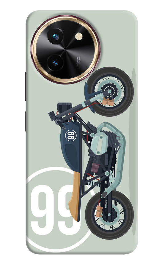 Classic Cafe Racer 99 Vivo T3x Hard Case Back Cover by Casekaro