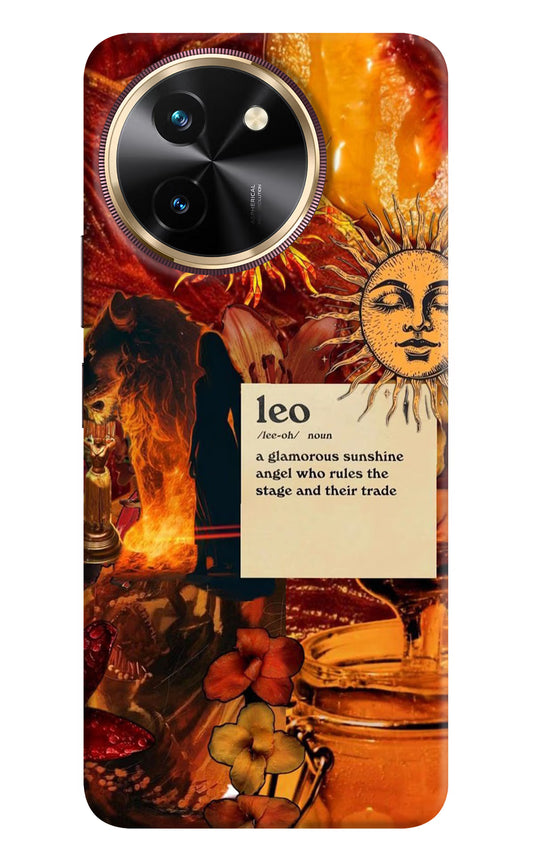 Leo Zodiac Vivo T3x Hard Case Back Cover by Casekaro