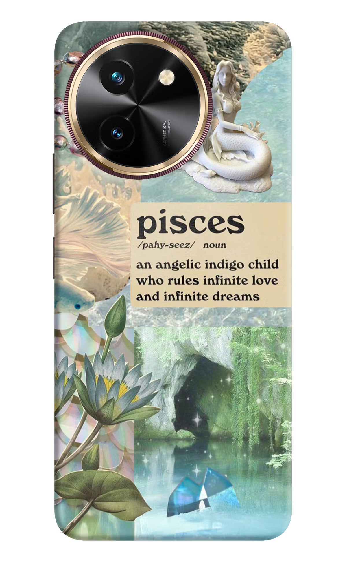 Pisces Zodiac Vivo T3x Hard Case Back Cover by Casekaro
