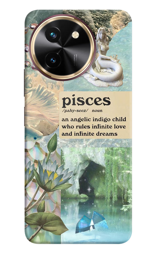 Pisces Zodiac Vivo T3x Hard Case Back Cover by Casekaro