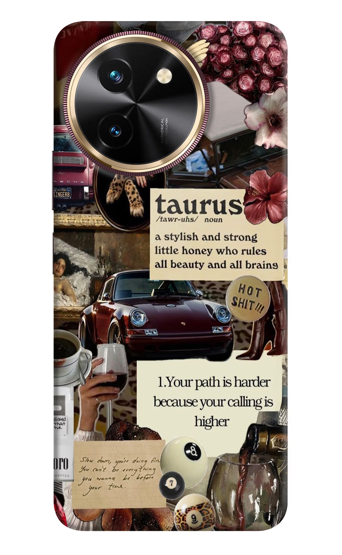 Taurus Zodiac Vivo T3x Hard Case Back Cover by Casekaro